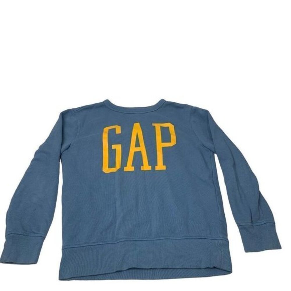 Gap Kids Blue Crewneck Sweatshirt M Cotton & Polyester Blend